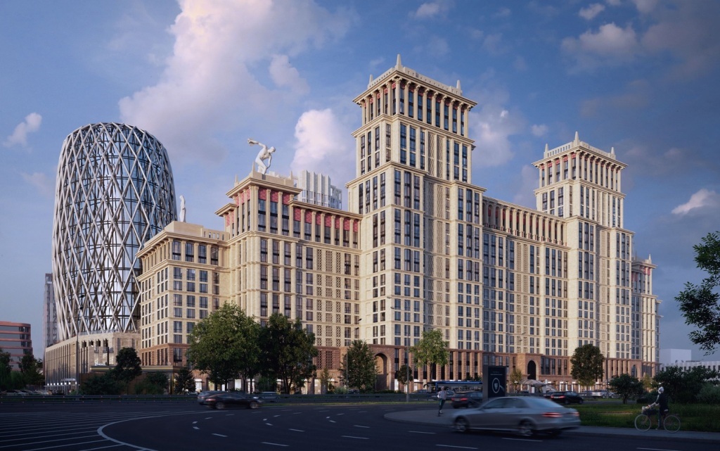 Согласована архитектурная концепция нового жилого квартала с бизнес-центром на Лужнецкой набережной. 